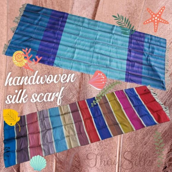 Handwoven Silk Scarf - Picture 1 of 2